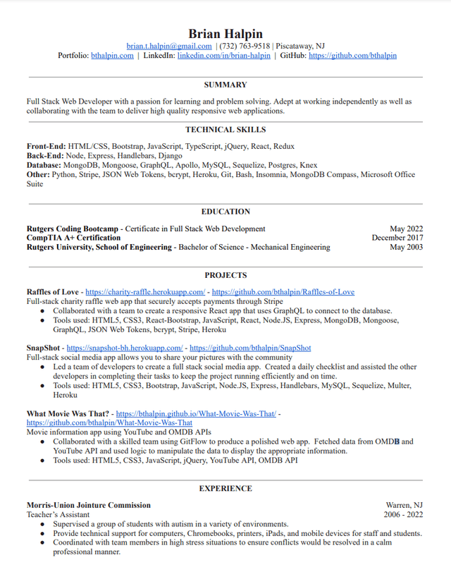 Resume