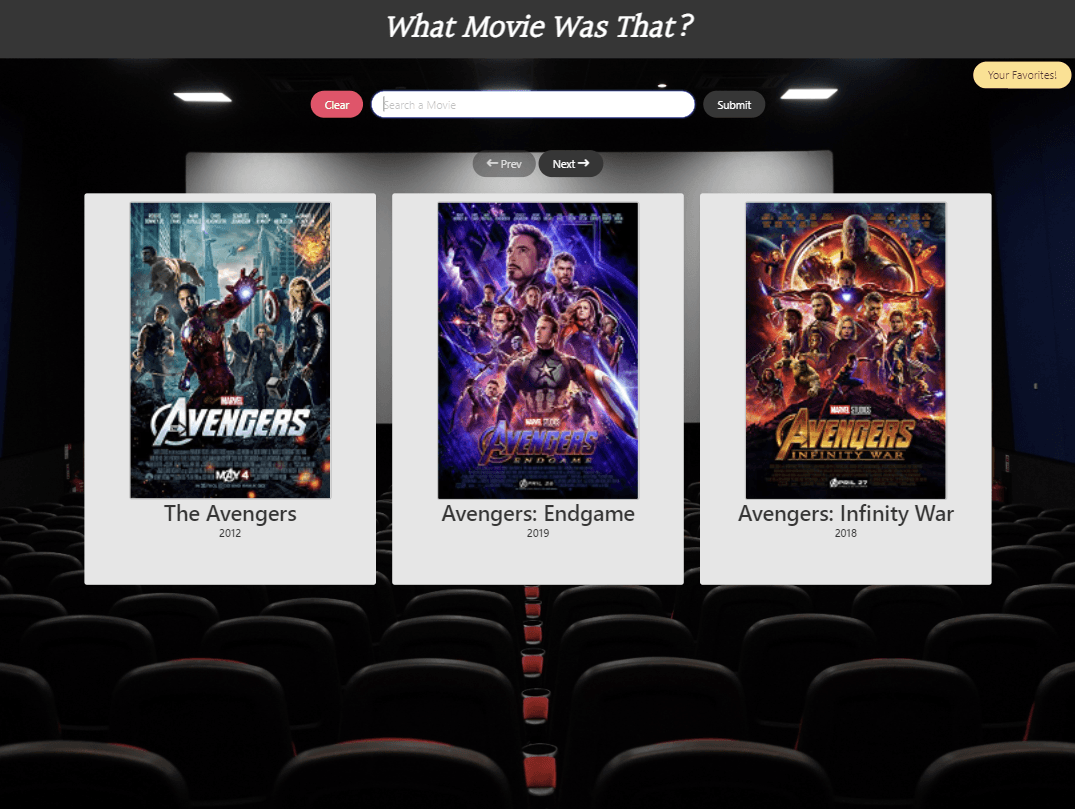 What Movie Was That?